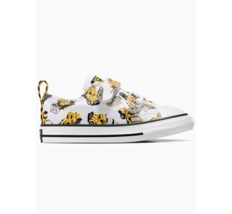 Converse Chuck Taylor All Star Easy-on Παιδικά Sneakers με Σκρατς Λευκά