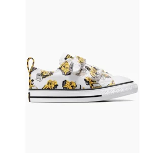 Converse Chuck Taylor All Star Easy-on Παιδικά Sneakers με Σκρατς Λευκά