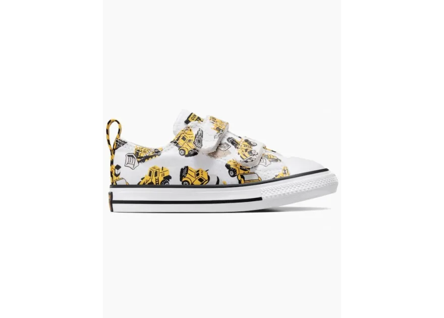 Converse Chuck Taylor All Star Easy-on Παιδικά Sneakers με Σκρατς Λευκά