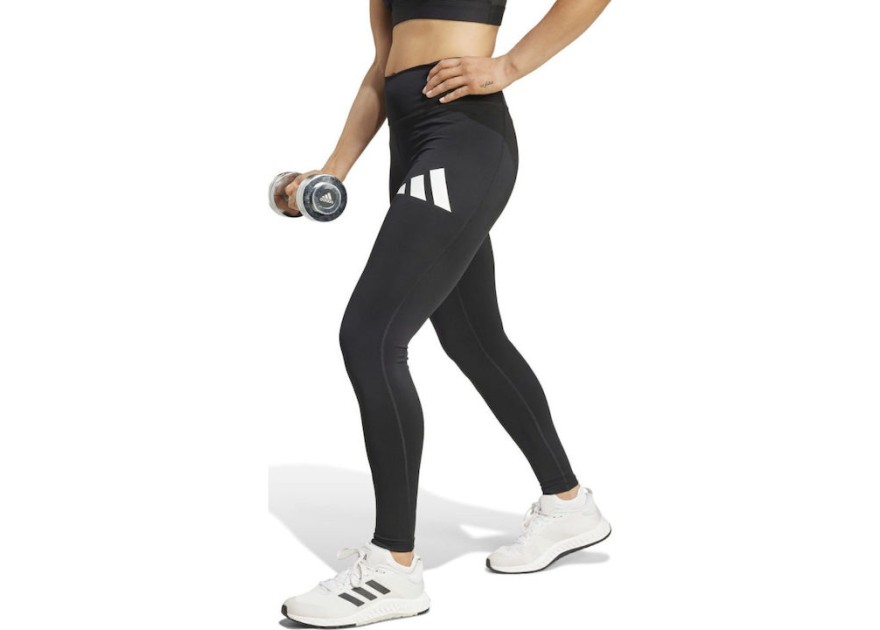 Adidas Essentials Training Γυναικείο Μακρύ Κολάν Ψηλόμεσο Μαύρο