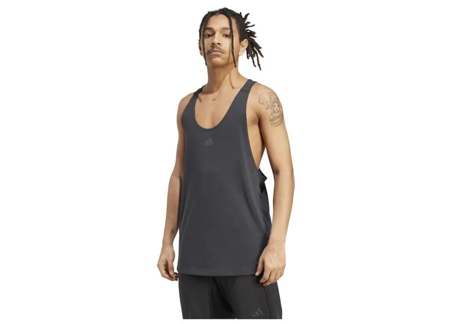 Adidas Stringer Αθλητική Μπλούζα Μαύρη