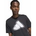 Adidas Αθλητικό T-shirt Μαύρο