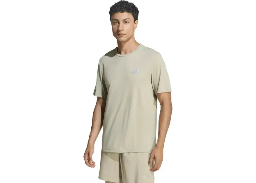 Adidas Ess Αθλητικό T-shirt Μπεζ