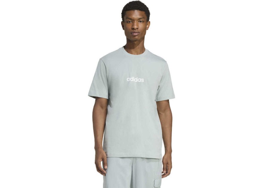 Adidas Essentials Linear T-shirt Πράσινο