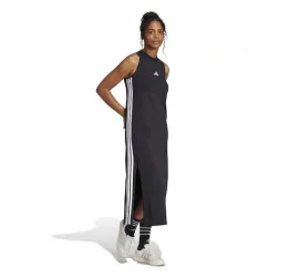 Adidas Essentials 3-Stripes Αθλητικό Φόρεμα Αμάνικο Black
