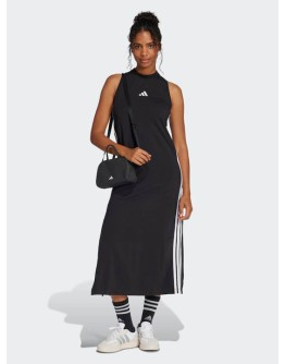 Adidas Essentials 3-Stripes Αθλητικό Φόρεμα Αμάνικο Black
