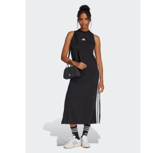 Adidas Essentials 3-Stripes Αθλητικό Φόρεμα Αμάνικο Black
