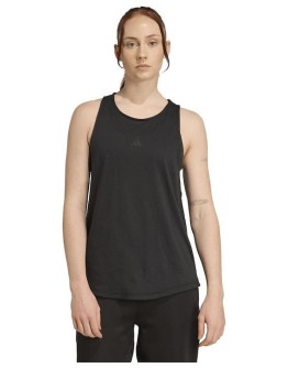 Adidas Essentials Γυναικεία Μπλούζα Βαμβακερή Αμάνικη Μαύρη