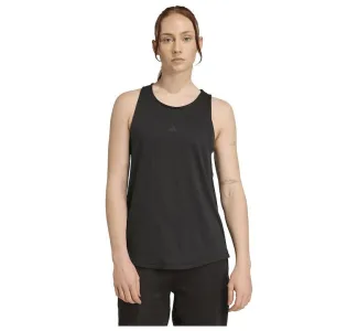 Adidas Essentials Γυναικεία Μπλούζα Βαμβακερή Αμάνικη Μαύρη