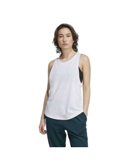 Adidas Essentials Γυναικεία Μπλούζα Βαμβακερή Αμάνικη Λευκή