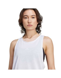 Adidas Essentials Γυναικεία Μπλούζα Βαμβακερή Αμάνικη Λευκή