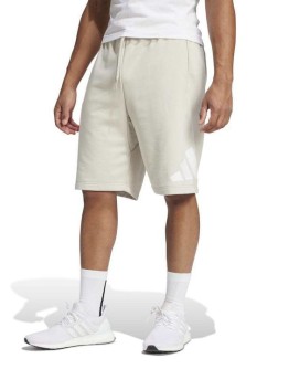 Adidas Essentials Big Logo French Terry Αθλητική Ανδρική Βερμούδα Μπεζ