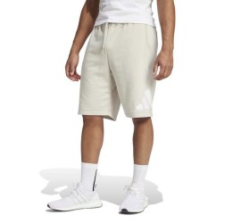 Adidas Essentials Big Logo French Terry Αθλητική Ανδρική Βερμούδα Μπεζ