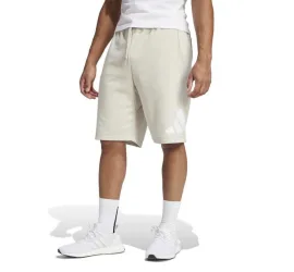 Adidas Essentials Big Logo French Terry Αθλητική Ανδρική Βερμούδα Μπεζ