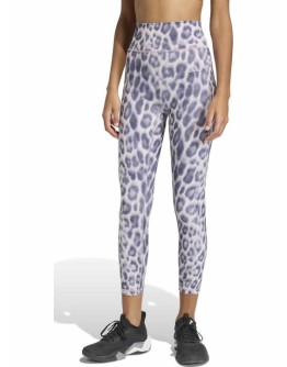Adidas Animal Training Γυναικείο Cropped Κολάν Ψηλόμεσο Μωβ