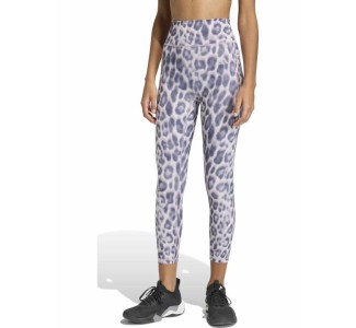 Adidas Animal Training Γυναικείο Cropped Κολάν Ψηλόμεσο Μωβ