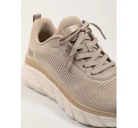 Skechers Bobs B Flex Γυναικεία Μποτάκια Μπεζ