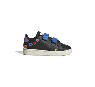 Adidas Παιδικά Sneakers Advantage CF με Σκρατς Μαύρα