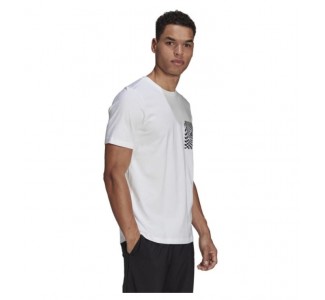 Adidas Race Flag Front and Back Graphic T-Shirt