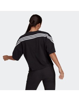 Adidas Future Icons 3 Stripes Αθλητικό Γυναικείο T-shirt Μαύρο