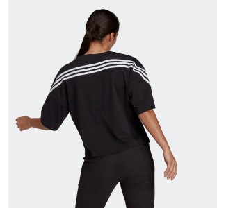 Adidas Future Icons 3 Stripes Αθλητικό Γυναικείο T-shirt Μαύρο