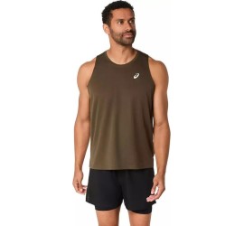 Asics Αθλητική Μπλούζα Χακί