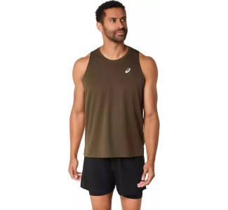 Asics Αθλητική Μπλούζα Χακί