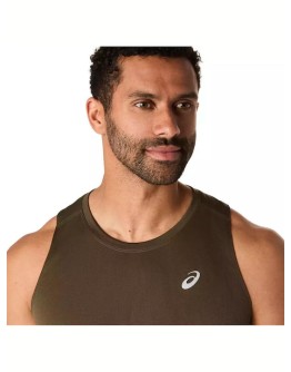 Asics Αθλητική Μπλούζα Χακί