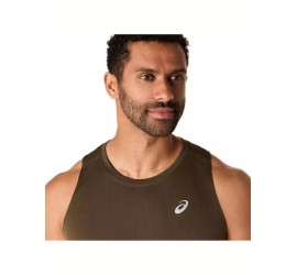 Asics Αθλητική Μπλούζα Χακί