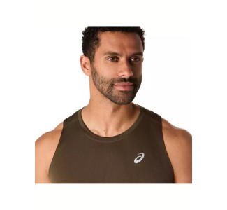 Asics Αθλητική Μπλούζα Χακί
