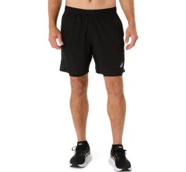 ASICS Core 2 in 1 Αθλητική Ανδρική Βερμούδα για τρεξιμο Μαύρη