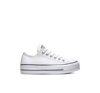 Converse Chuck Taylor All Star Lift Clean Low Top Flatforms Sneakers White / Black