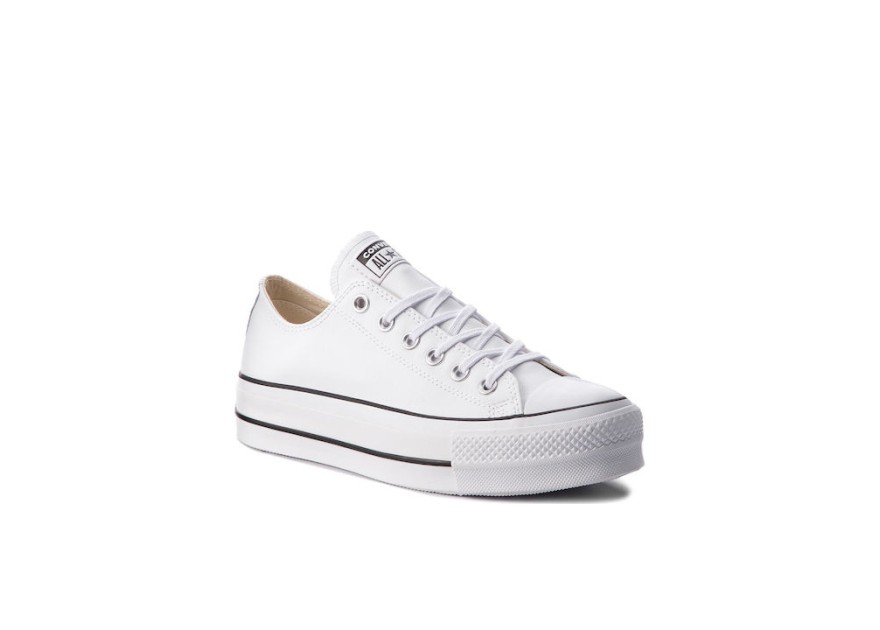 Converse Chuck Taylor All Star Lift Clean Low Top Flatforms Sneakers White / Black