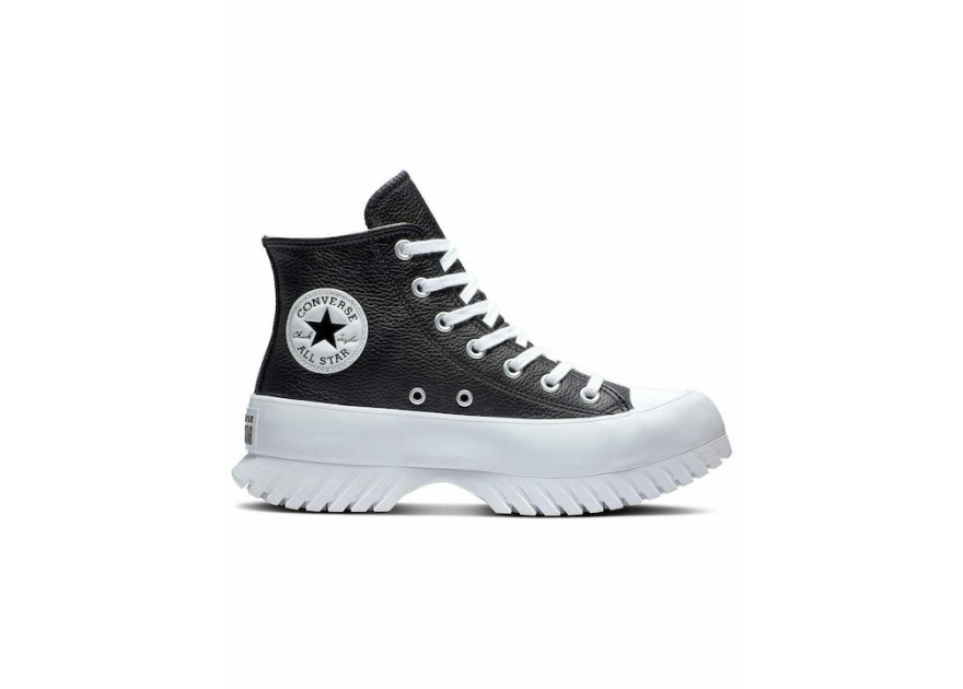 Converse Chuck Taylor All Star Lugged 2.0 Γυναικεία Μποτάκια Μαύρα Με Λευκό Πάτο