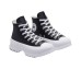 Converse Chuck Taylor All Star Lugged 2.0 Γυναικεία Μποτάκια Μαύρα Με Λευκό Πάτο