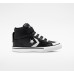 Converse Παιδικά Sneakers High Youth Pro Blaze Strap για Αγόρι Μαύρα