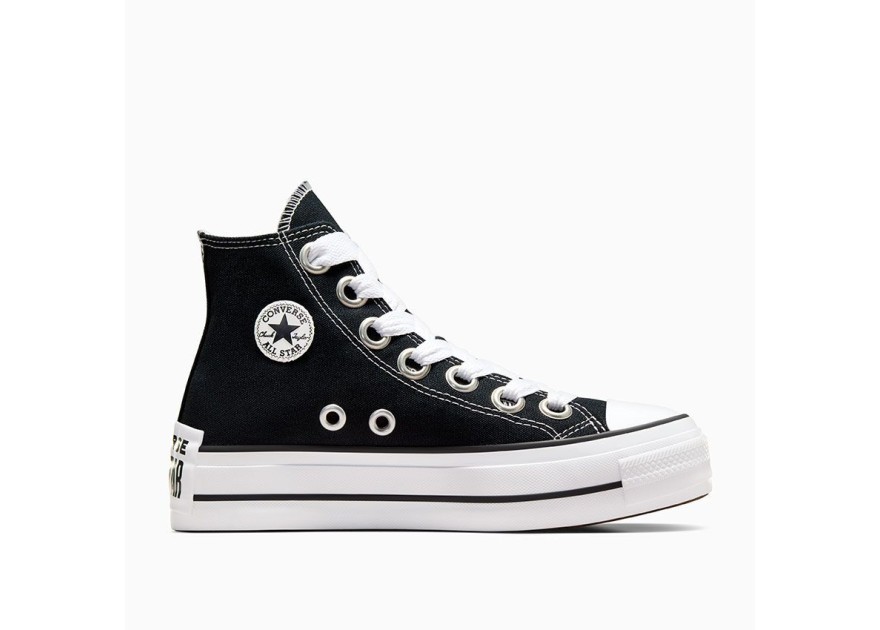 Converse Chuck Taylor All Star Lift Platform Sketch High Top Γυναικεία Παπούτσια Μαύρα