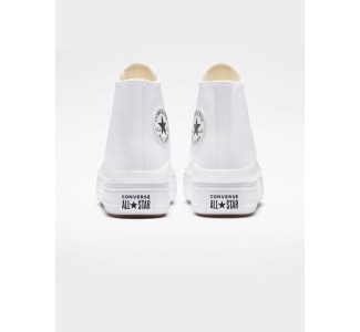 Converse Chuck Taylor All Star Move Γυναικεία Sneakers Λευκά