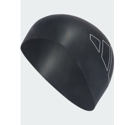 Adidas Logo Σκουφάκι Κολύμβησης Ενηλίκων από Σιλικόνη Μαύρο