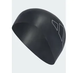 Adidas Logo Σκουφάκι Κολύμβησης Ενηλίκων από Σιλικόνη Μαύρο