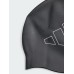 Adidas Logo Σκουφάκι Κολύμβησης Ενηλίκων από Σιλικόνη Μαύρο