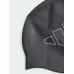 Adidas Logo Σκουφάκι Κολύμβησης Ενηλίκων από Σιλικόνη Μαύρο