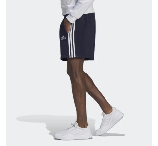Adidas Essentials French Terry 3-Stripes Αθλητική Ανδρική Βερμούδα Μπλε
