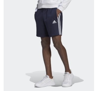 Adidas Essentials French Terry 3-Stripes Αθλητική Ανδρική Βερμούδα Μπλε