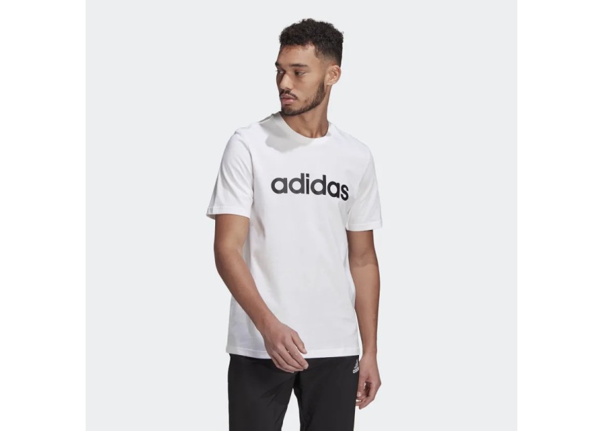 Adidas Essentials Embroidered Linear Logo Tee 