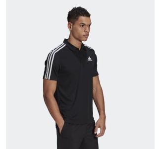  Adidas Primeblue Designed To Move Sport 3-Stripes Polo Shirt