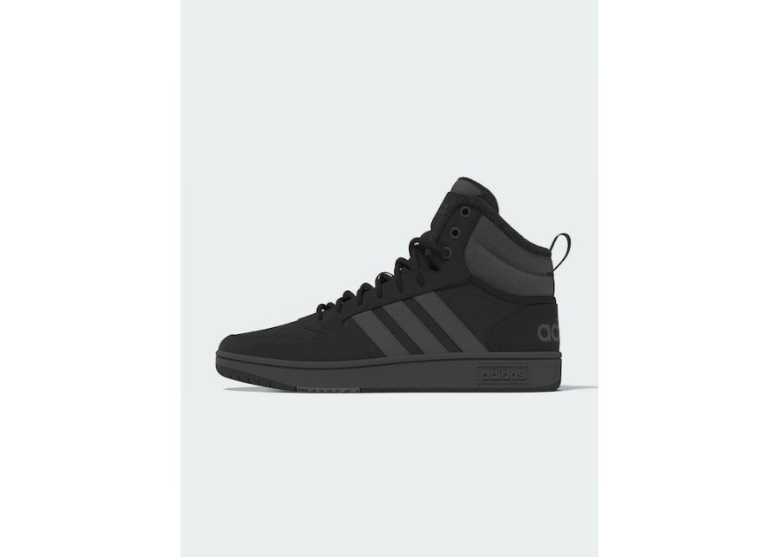 Adidas Hoops 3.0 Ανδρικά Μποτάκια Μαύρα
