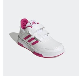 Adidas Παιδικά Sneakers Tensaur Sport Training Hook and Loop με Σκρατς για Κορίτσι Λευκά