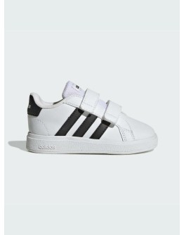 Adidas Παιδικά Sneakers Grand Court με Σκρατς Cloud White / Core Black