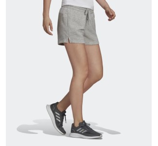 Adidas Essential Slim Logo Αθλητικό Γυναικείο Σορτς Γκρι